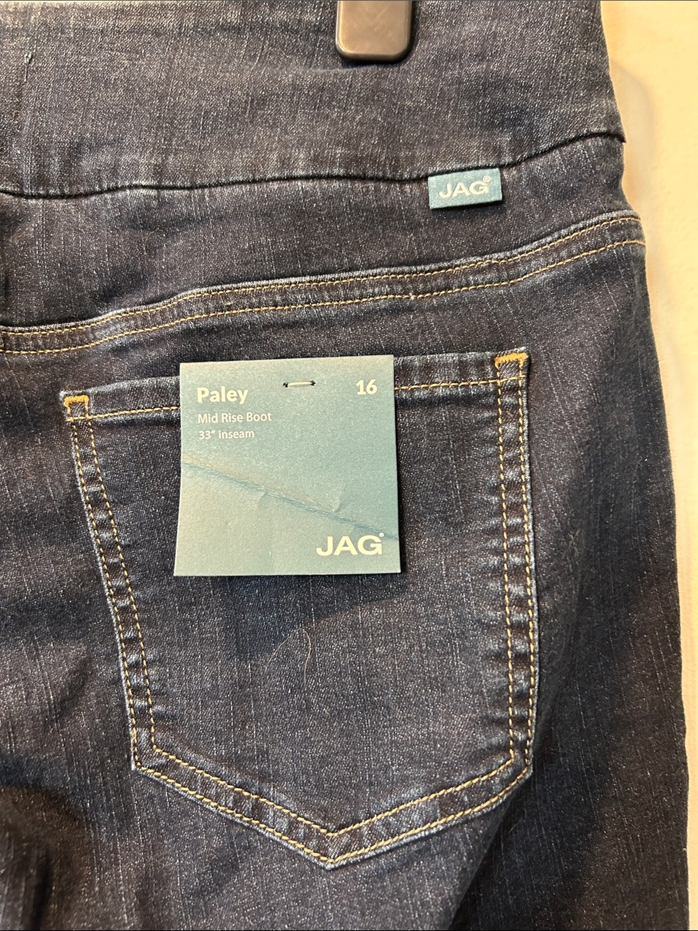 Jag Jeans Dark Blue Flare Pull-On Wide Leg - Picture 6 of 8